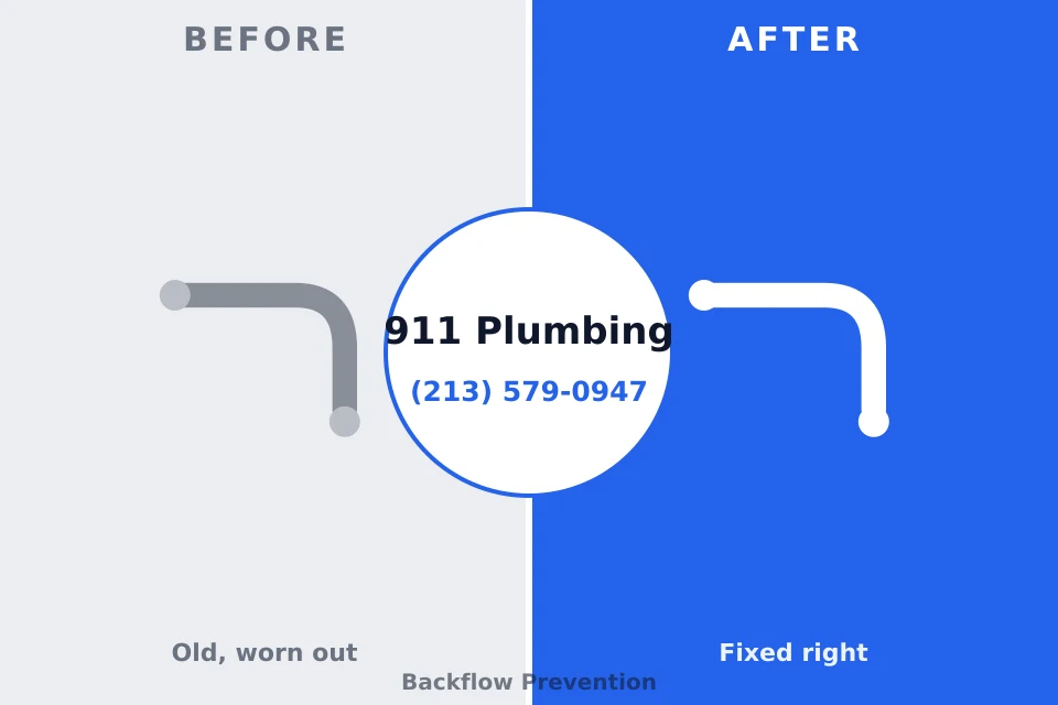Before and after: plumbing repair DuPont, WA